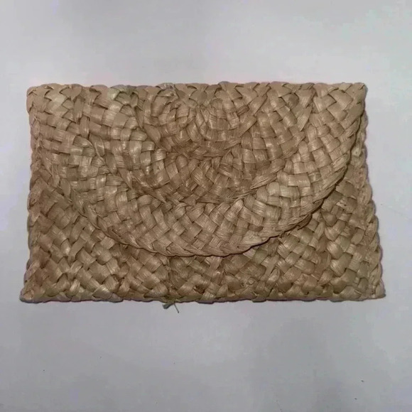 Unbranded Handbags - Straw Envelope Clutch Bag Woven Braided Handmade Rattan Summer Beach luxury